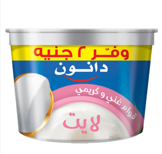 دانون زبادى 160 جم لايت وفر 2 جنيه