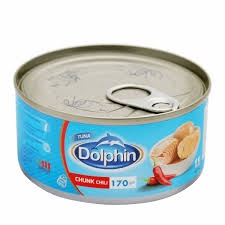 دولفين تونة قطع حار 170 جم