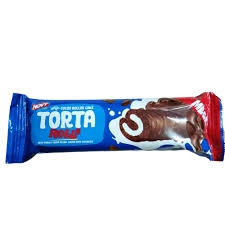 تورتا رولز بالفانيليا ومغطى بالشيكولاتة